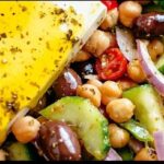 The simplest Greek Chickpea Salad Ever