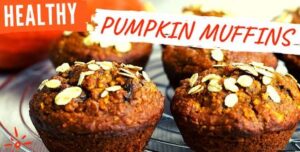 healthy pumpkin muffins with yogurt and oats